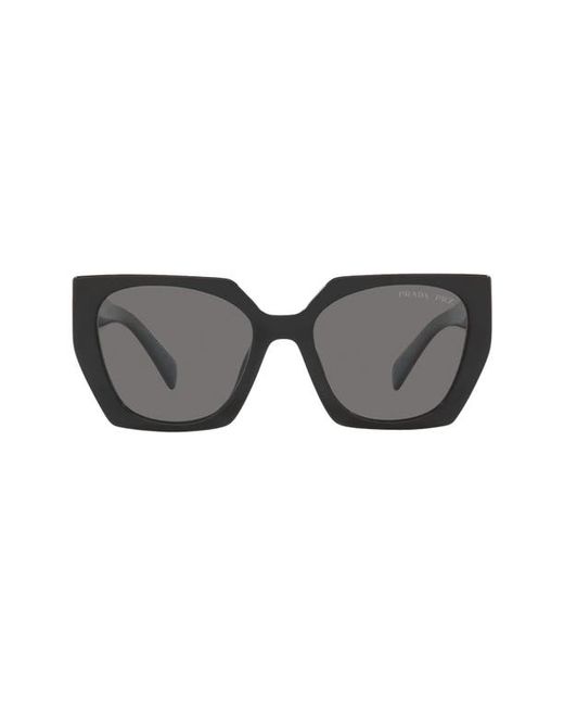 Prada 54mm Polarized Irregular Sunglasses in at