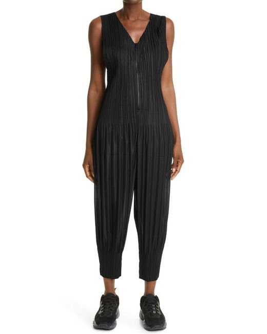Pleats Please By Issey Miyake Sleeveless Jumpsuit in at