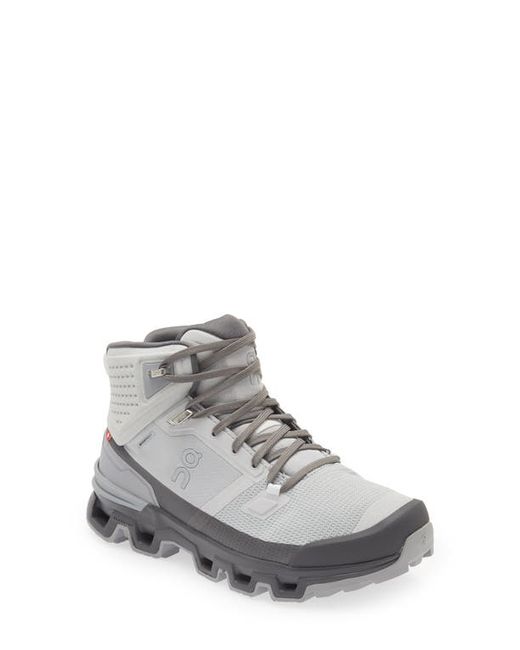 On Cloudrock 2 Waterproof Hiking Boot in Glacier/Eclipse at