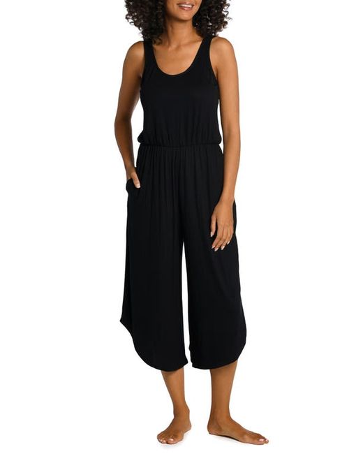La Blanca Draped Wide Leg Cover-Up Jumpsuit in at