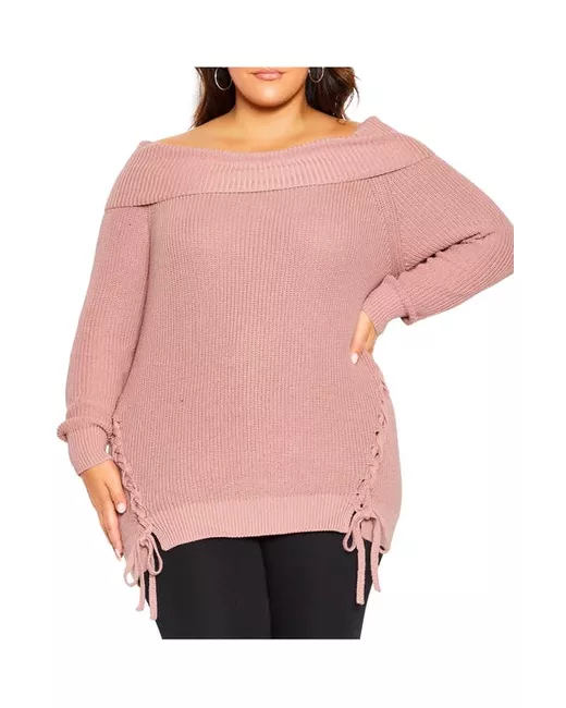 City Chic Jumper Intertwine Sweater in at