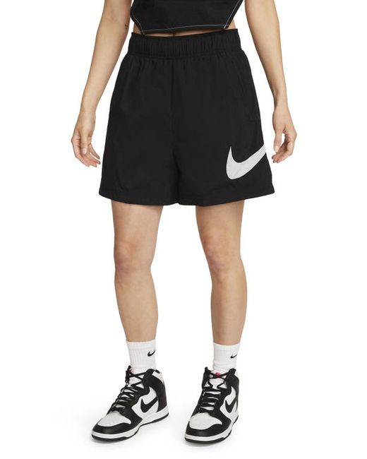 Nike Sportswear Essential Woven Shorts in Black at