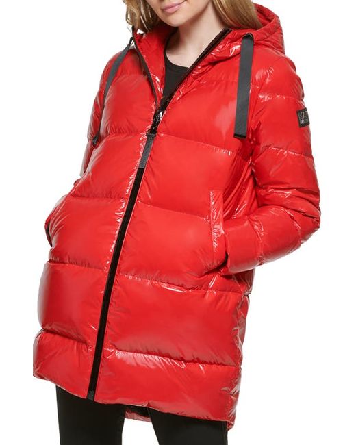Karl Lagerfeld Cocoon Water Resistant Down Polyester Fill Puffer Jacket in at