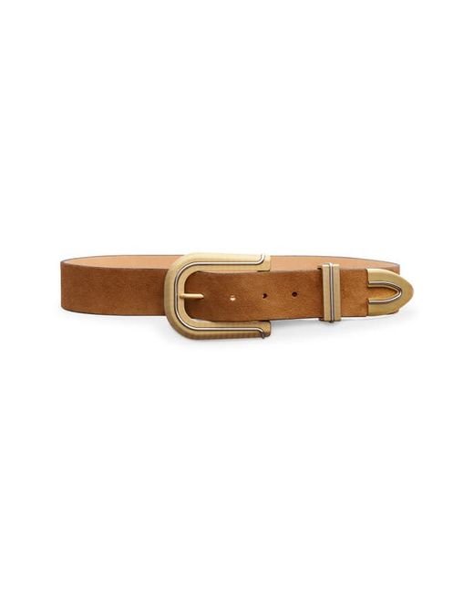Rag & Bone Ventura Jumbo Calfskin Leather Belt in at