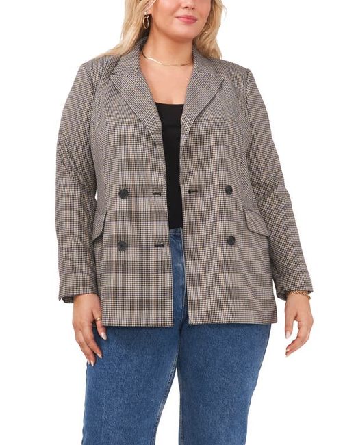 1.State Plaid Double Breasted Blazer in at