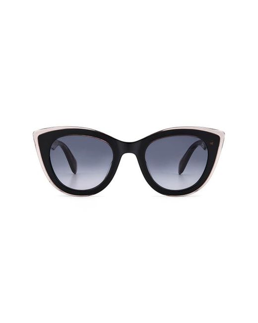 Rag & Bone 49mm Gradient Cat Eye Sunglasses in Brown/Brown at