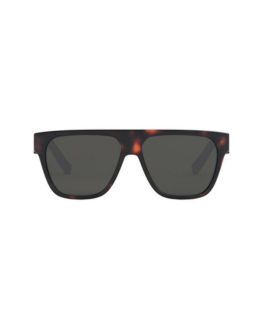 Christian Dior B23 57mm Square Sunglasses in Dark Havana at