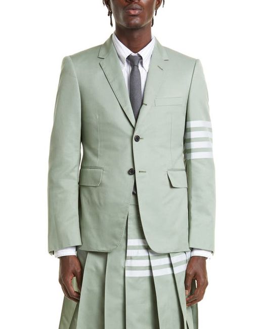 Thom Browne Fit 1 4-Bar Cotton Twill Sport Coat in at