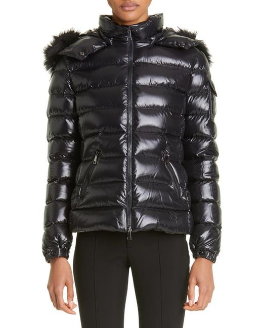 Moncler Badyf Down Jacket with Removable Faux Fur Trim in at