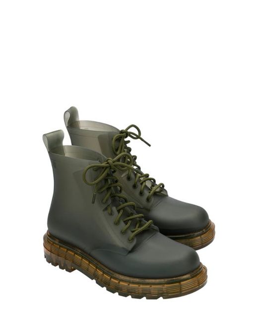 Melissa Coturno Combat Boot in Clear Yellow at