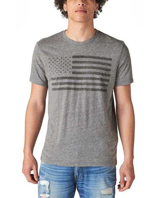 Lucky Brand US Flag Graphic Tee in at