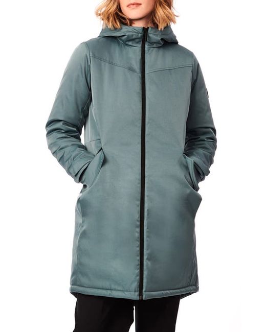 Bernardo Micro Breathable Hooded Water Resistant Raincoat in at