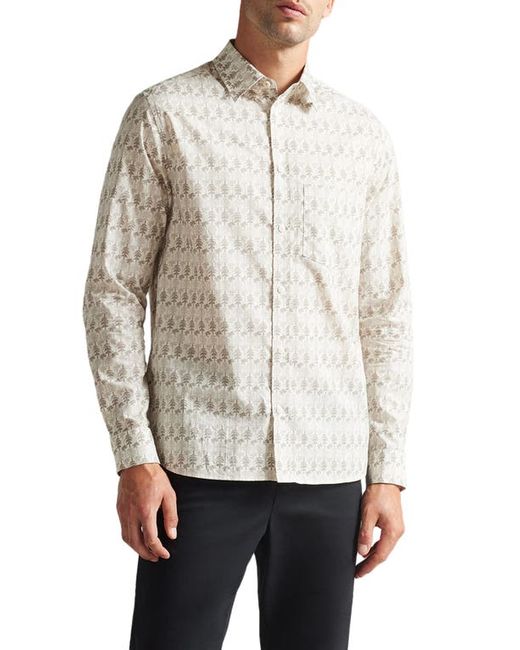 Ted Baker London Temple Tree Print Button-Up Shirt in at