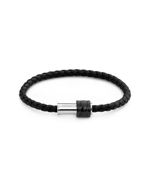 Montblanc Braided Leather Bracelet in at