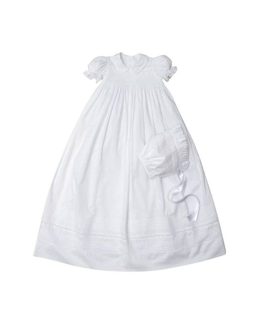 Kissy Kissy New Silene Cotton Christening Gown Bonnet in at