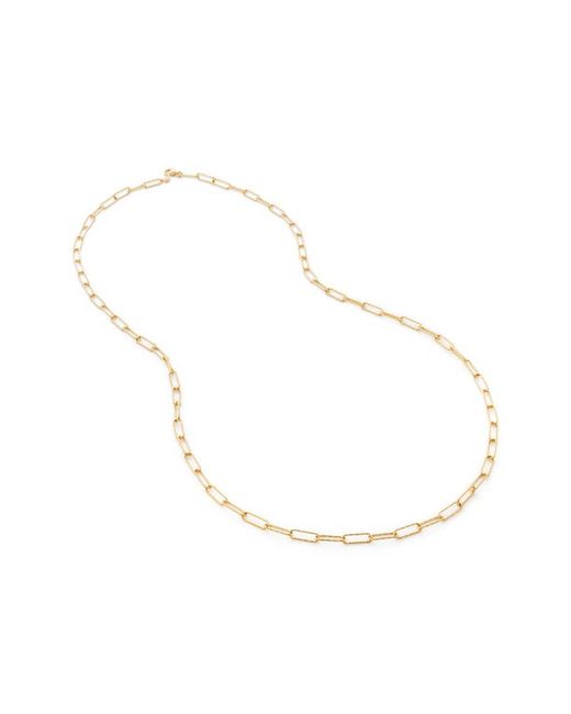 Monica Vinader Alta Textured Chain Necklace in at