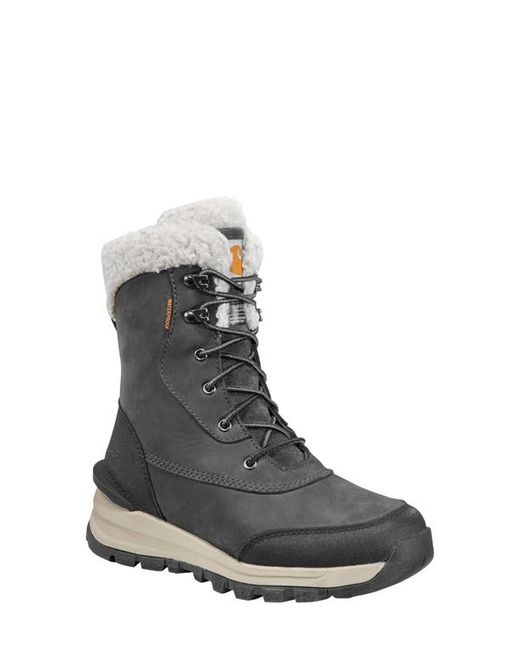 Carhartt Pellston Waterproof Winter Boot with Faux Shearling Trim in at