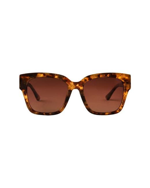 Diff Bella II 54mm Square Sunglasses in Toasted Coconut at