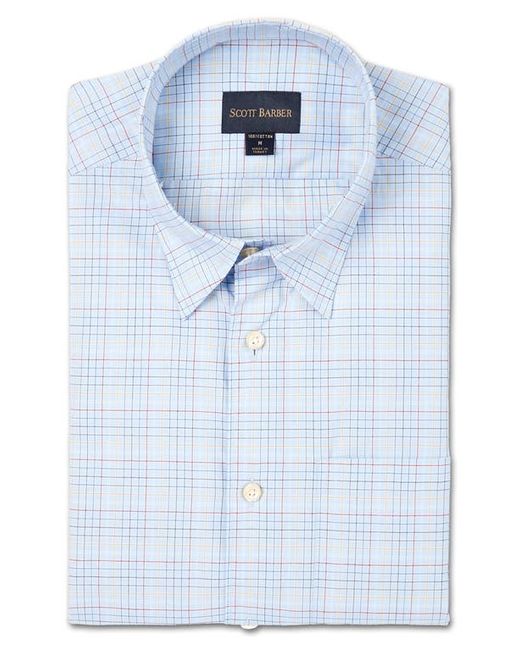 Scott Barber Plaid Button-Up Shirt in at