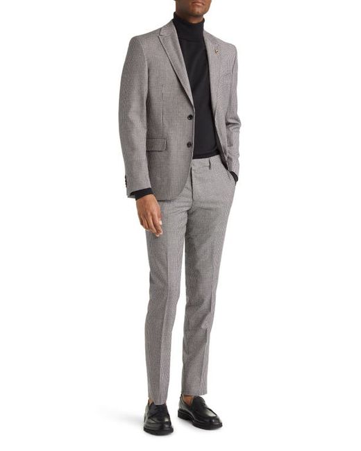 Ted Baker London Robbie Extra Slim Fit Houndstooth Wool Suit in at