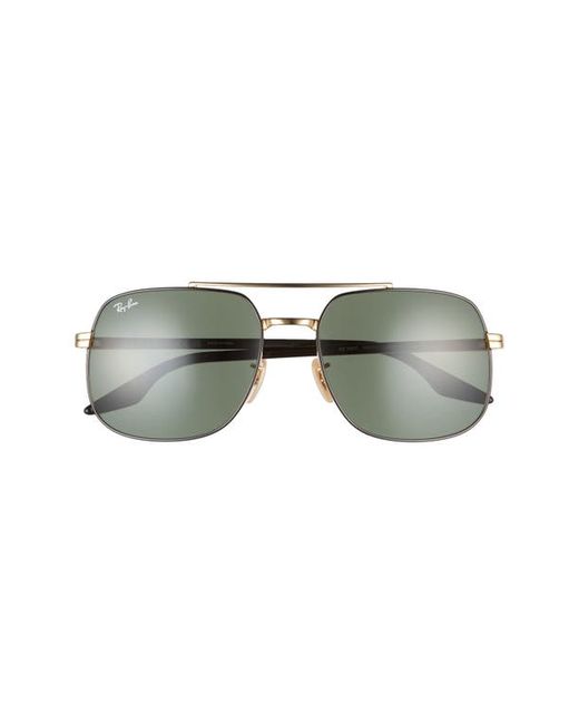 Ray-Ban 59mm Polarized Aviator Sunglasses in at