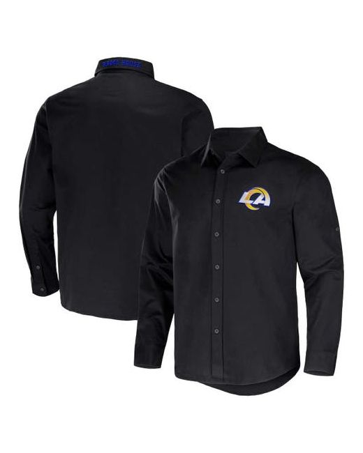 Nfl X Darius Rucker Collection by Fanatics Los Angeles Rams Convertible Twill Long Sleeve Button-Up Shirt at