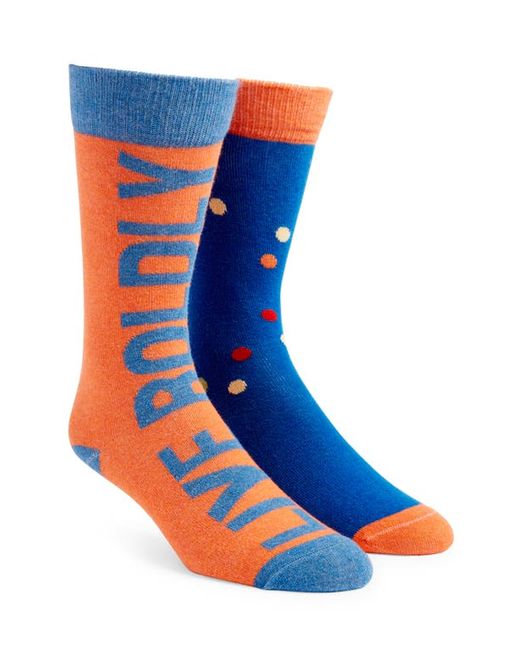 Able Made Live Boldly Community 2-Pack Crew Socks in Lve Boldly/Comunity Sck Set at