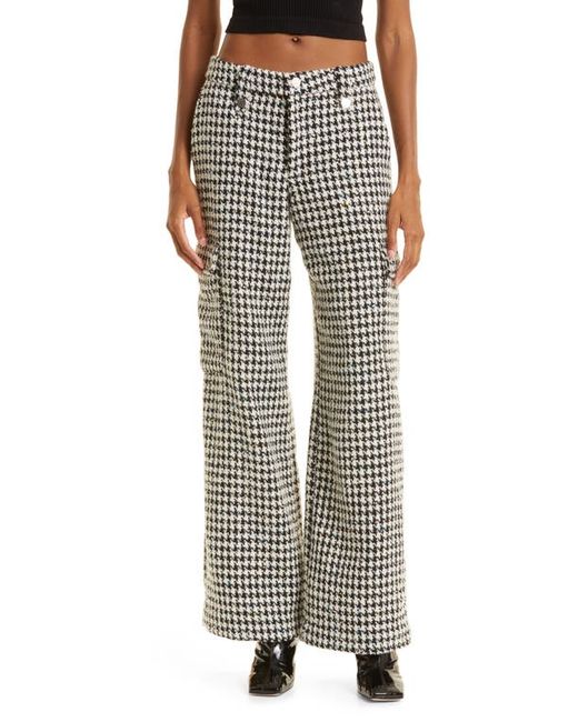 Rotate Houndstooth Sequin Wide Leg Pants in at