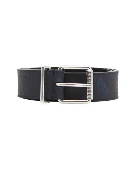 Burberry Mack Check Leather Belt in at