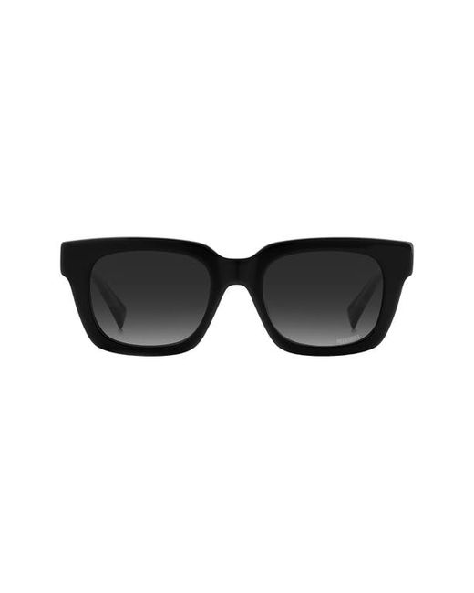 Missoni 56mm Rectangular Sunglasses in Black/Grey Shaded at