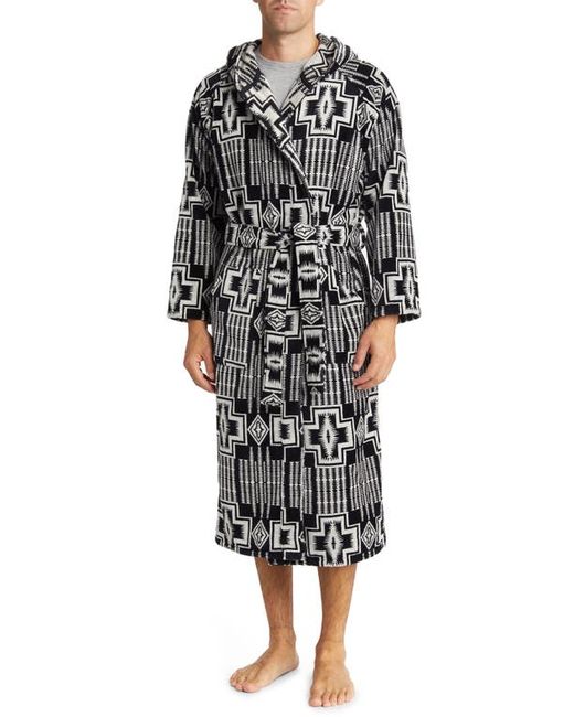 Pendleton Cotton Robe in Harding-Black at