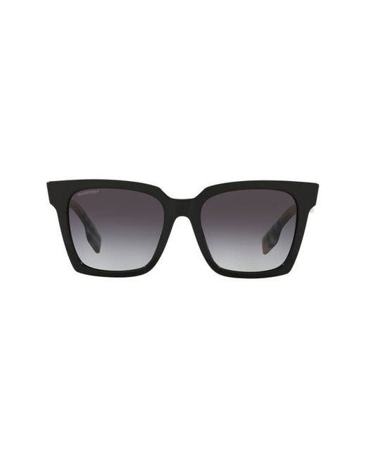 Burberry 53mm Gradient Square Sunglasses in Black/Grey at