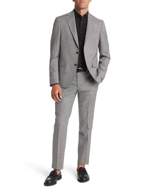 Ted Baker London Roger Extra Slim Fit Houndstooth Wool Suit in at