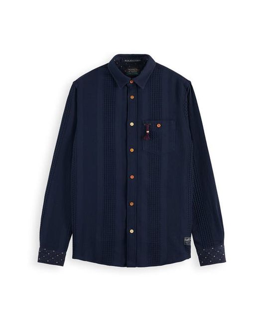 Scotch & Soda Regular Fit Cotton Corduroy Button-Up Shirt in at