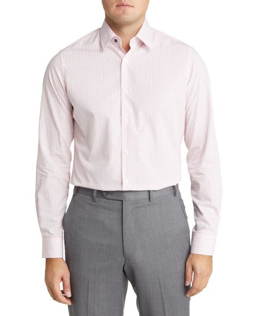 Duchamp Tailored Fit Check Dress Shirt at
