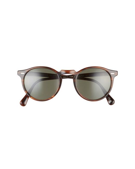 Oliver Peoples Gregory Peck 47mm Polarized Round Sunglasses in at