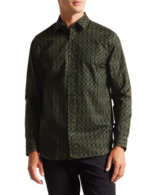 Ted Baker London Temple Long Sleeve Cotton Button-Up Shirt in at