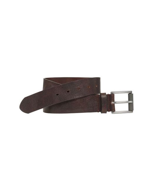 Johnston & Murphy Distressed Leather Belt in at