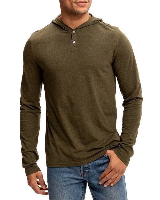 Threads 4 Thought Long Sleeve Henley Hoodie in at