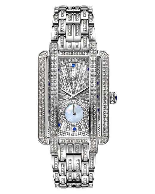Jbw Mink Platinum Diamond Bracelet Watch 28mm in at