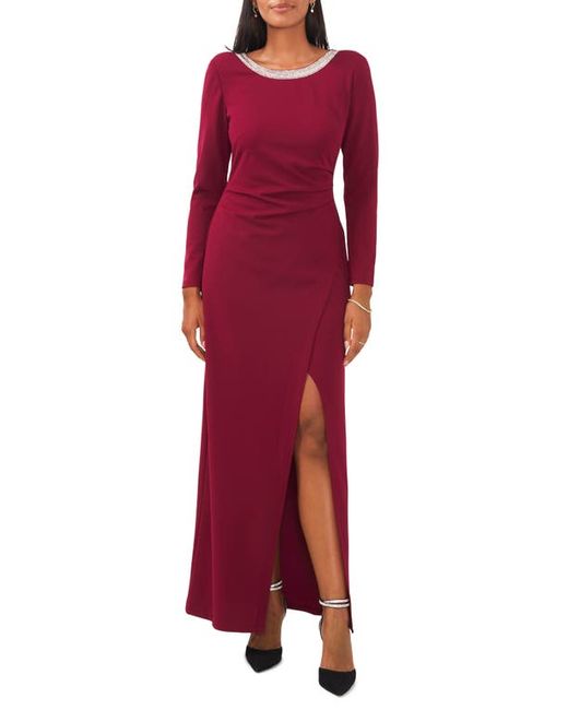 Chaus Crystal Detail Long Sleeve Gown in at