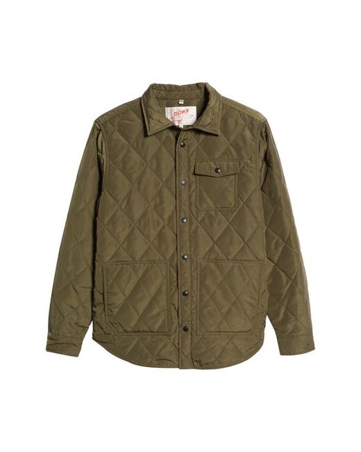 Schott Quilted Down Shirt Jacket in at