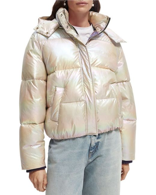 Scotch & Soda Technical Water Repellent Puffer Jacket in at
