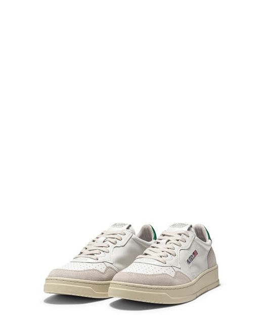 Autry Medalist Low Sneaker in White W at
