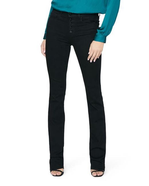 Paige Manhattan Transcend Button Fly Flare Jeans in at