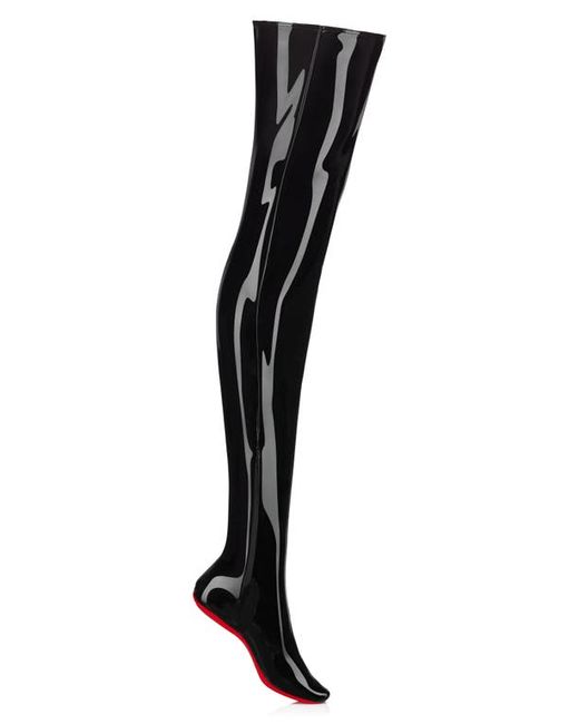 Christian Louboutin Chaussette Over the Knee Glossy Sock in at