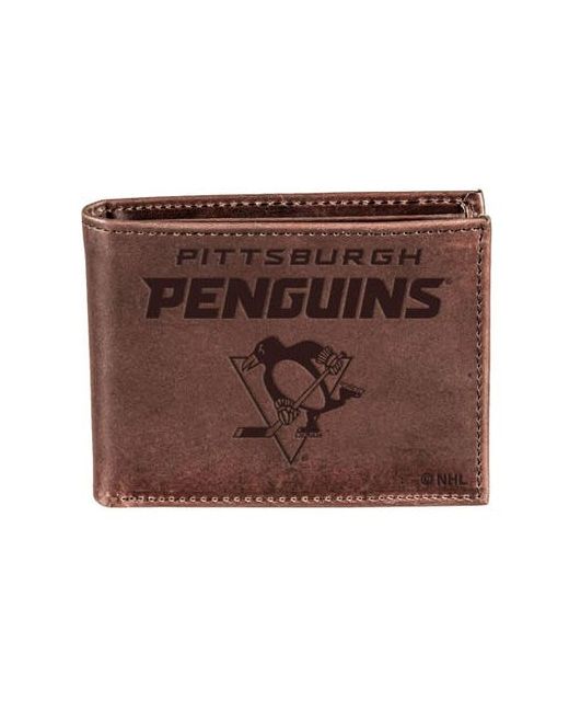 Evergreen Enterprises Pittsburgh Penguins Bifold Leather Wallet at