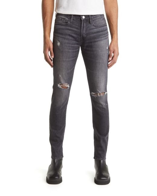 Frame LHomme Degradable Ripped Skinny Stretch Jeans in at