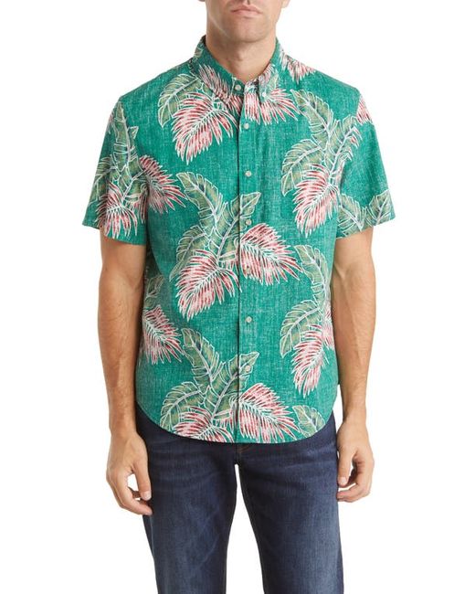 Reyn Spooner Rainforest Trail Tailored Fit Short Sleeve Button-Down Shirt in at
