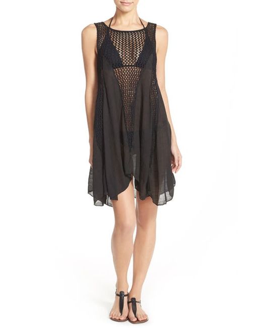 Elan Crochet Inset Cover-Up Dress in at